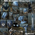 Modré Moonstone Elfí brnění